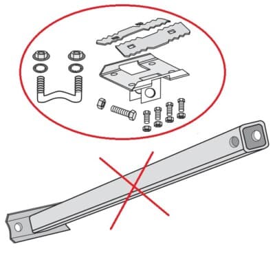 Optional Wide-Beam Replacement Hardware for Xi2 Soil Longitudinal System - thumbnail 3