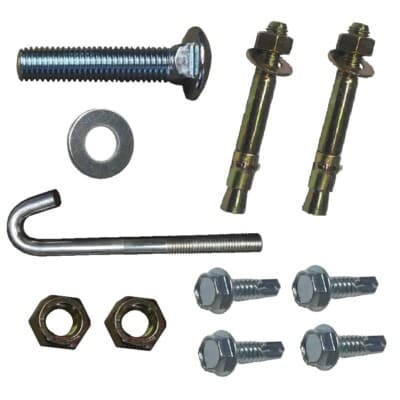 Optional Extra Hardware for Xi2 Dry Concrete Lateral System