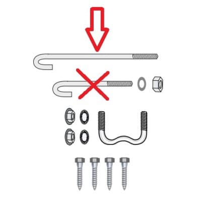 Optional Longer J-Bolt for Double I-Beam - thumbnail 2