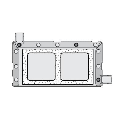 Double Longitudinal Hardware for Xi2 Asphalt System (I-Beam Perimeter Framework) - thumbnail 4