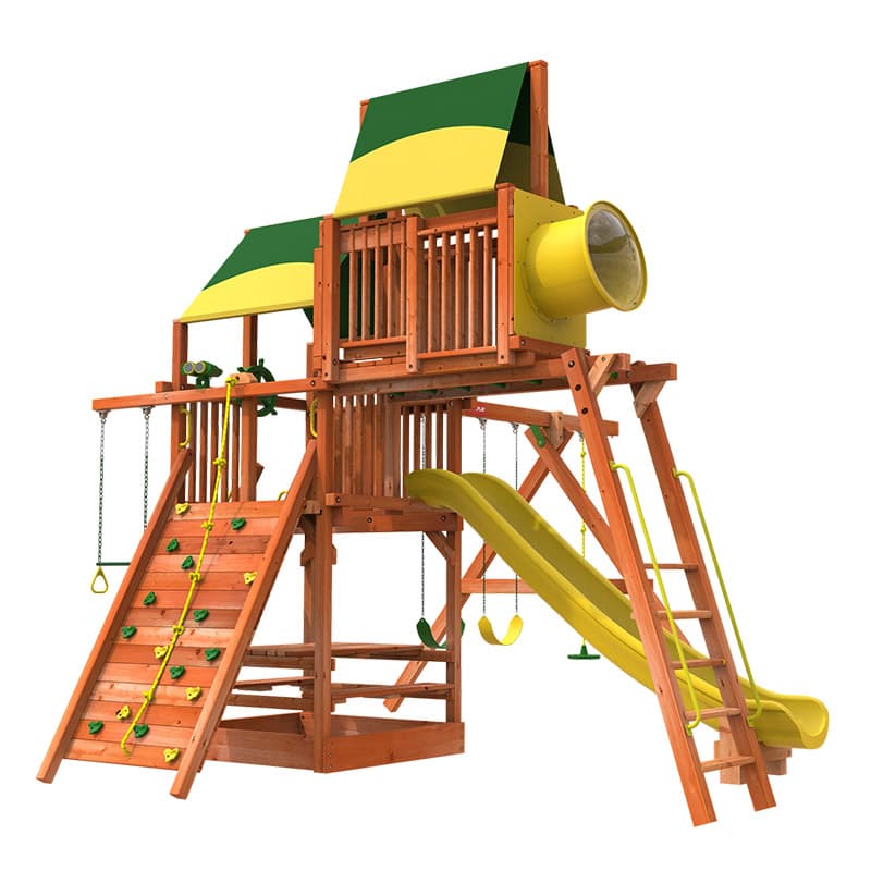 Woodplay 6′ Playhouse Combo 4