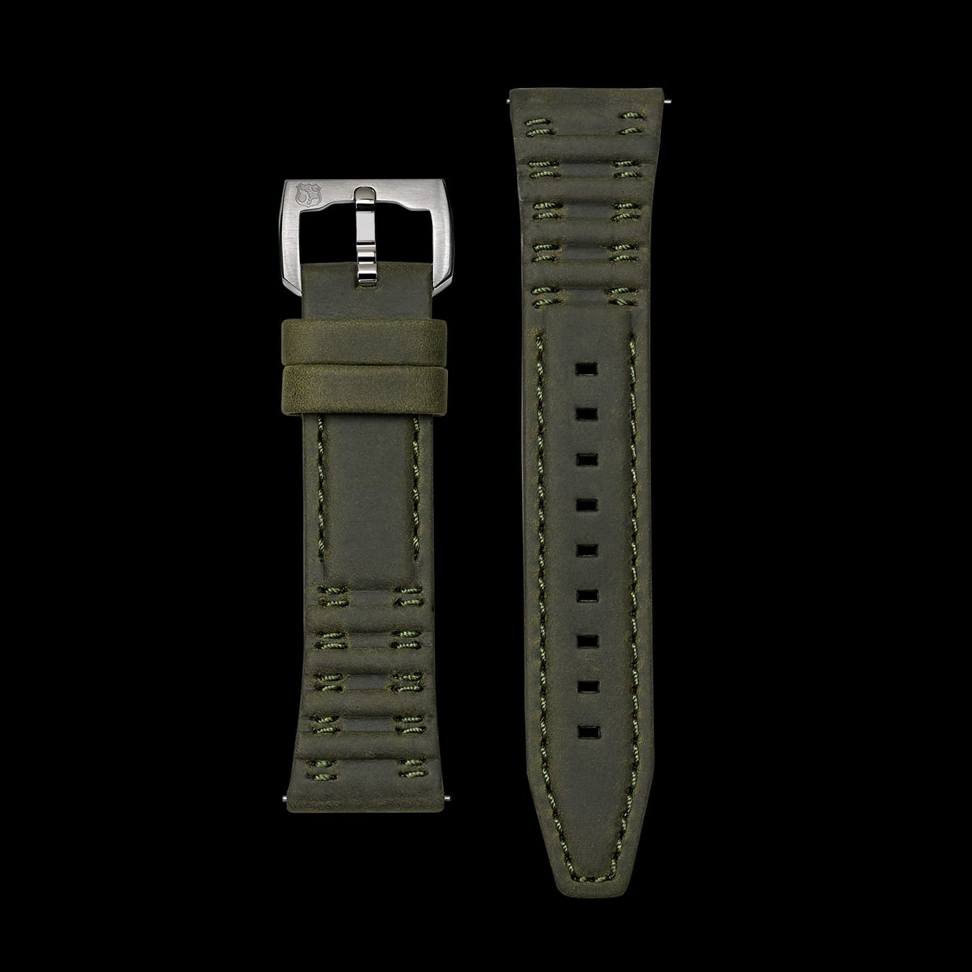 24MM Khaki green strap