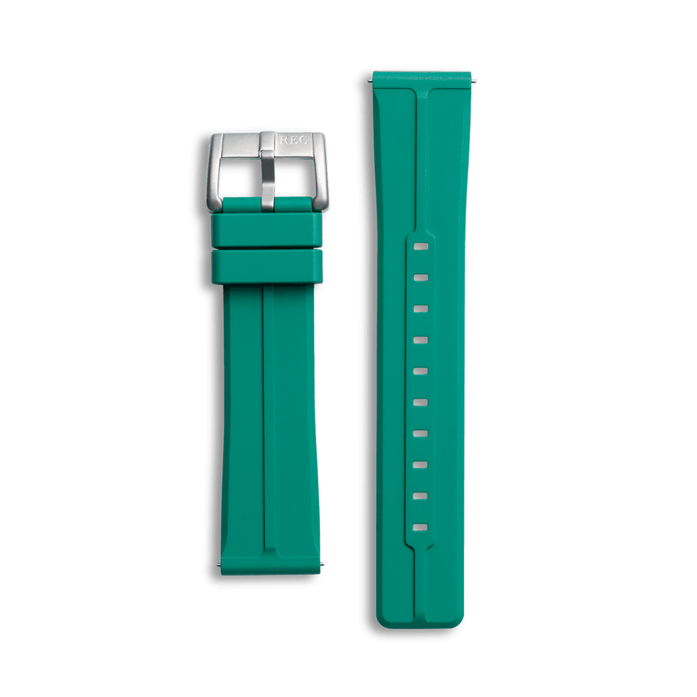 22MM Turquoise rubber strap