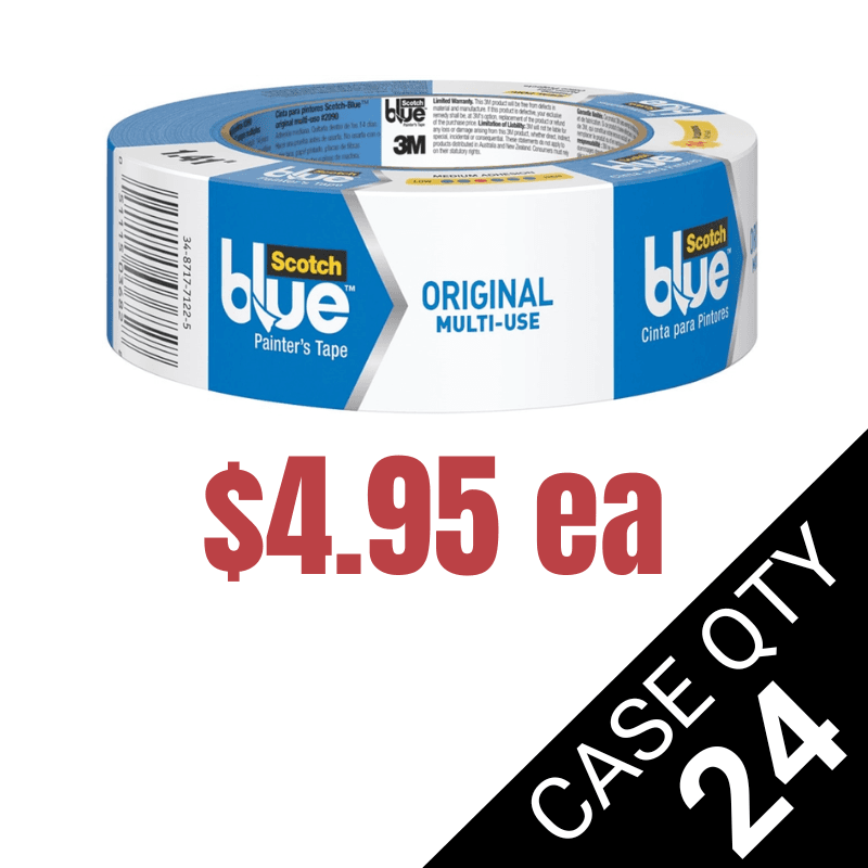 BULK BUY — 1.5″ 2090 BLUE PAINTER’S TAPE (24 per case)
