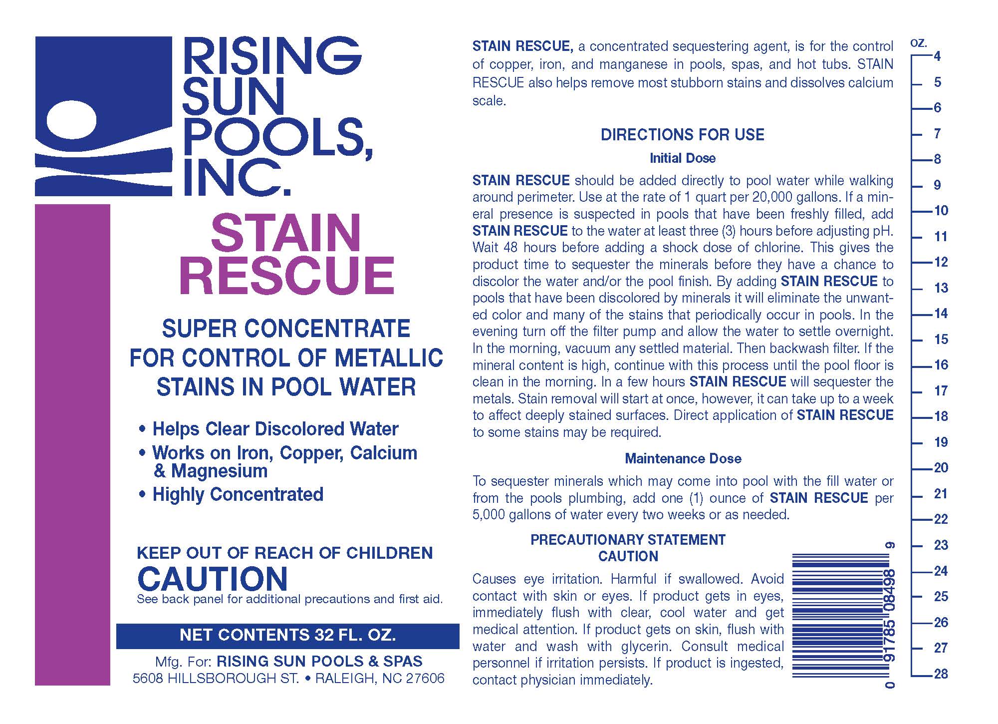 Pool Stain Rescue RSP