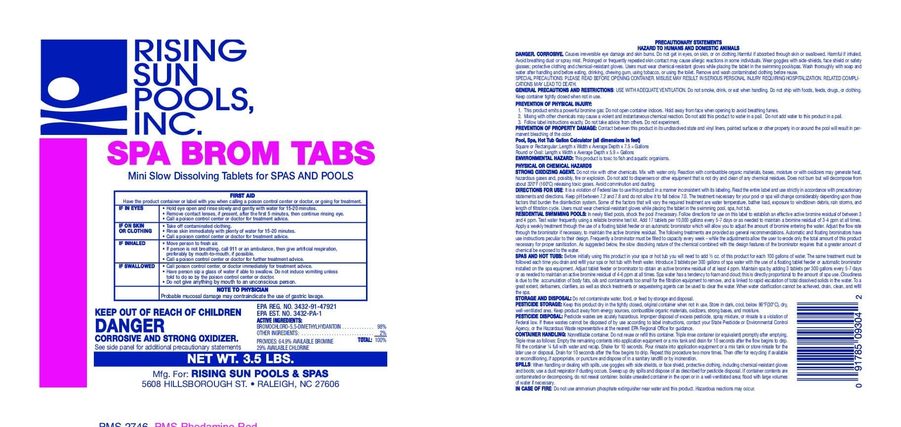 Spa Brom Tabs RSP
