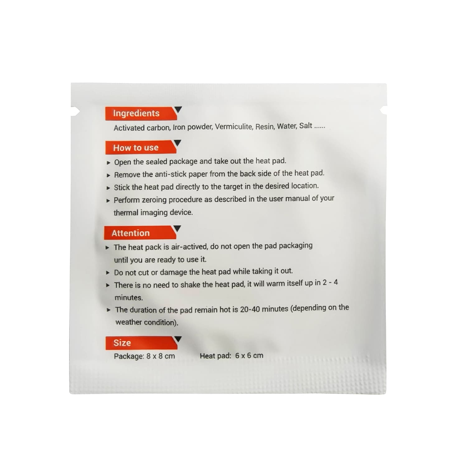 Thermal Target for Zeroing (10pcs per pack) - thumbnail 3