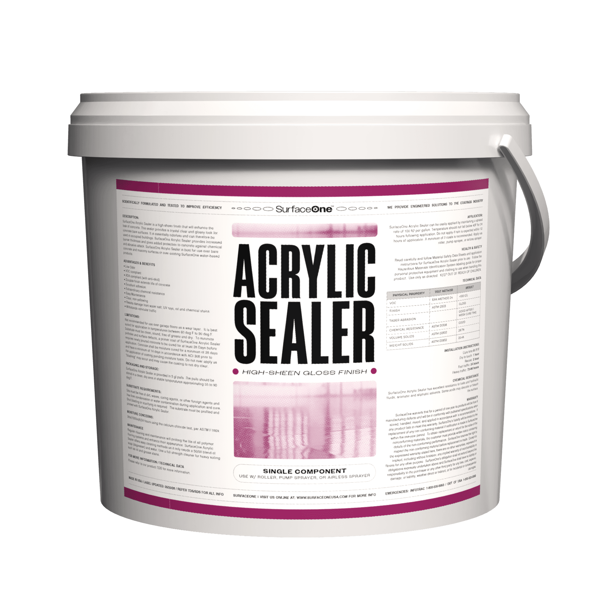 Surface One Acrylic Sealer 5 gallons