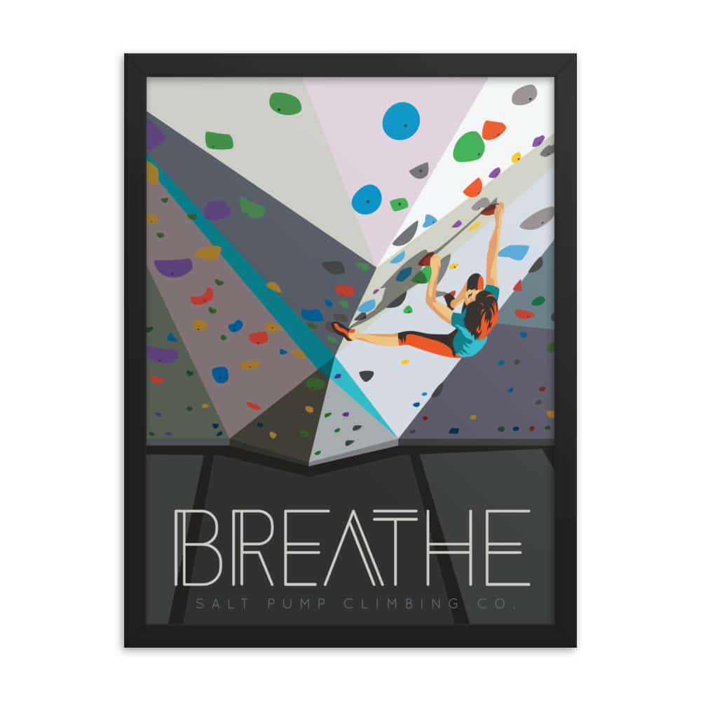 BREATHE Framed Poster