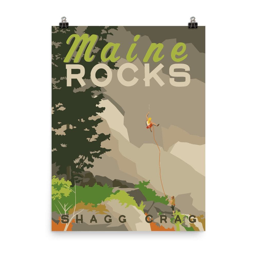 Maine Rocks Poster