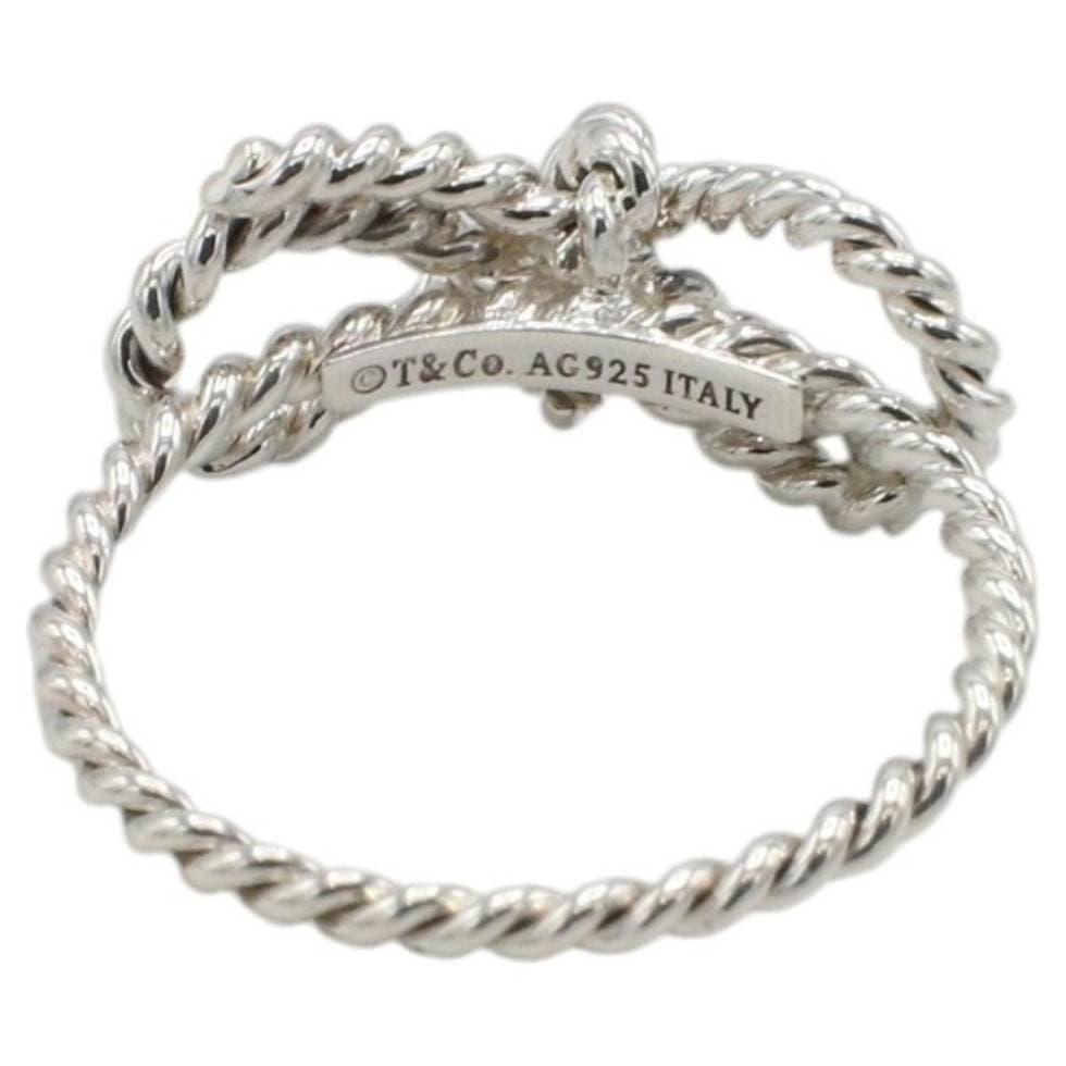 Tiffany & Co. Sterling Silver Twist Rope Bow Ring - thumbnail 3