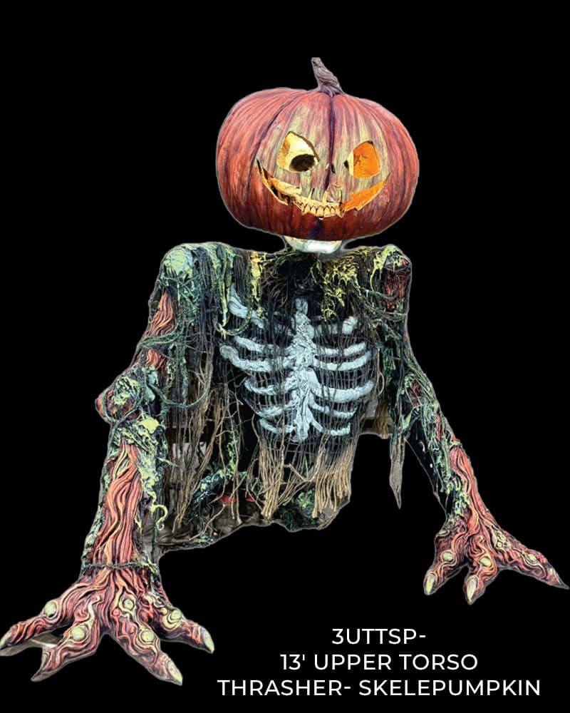 13′ Upper Torso Thrasher- SkelePumpkin
