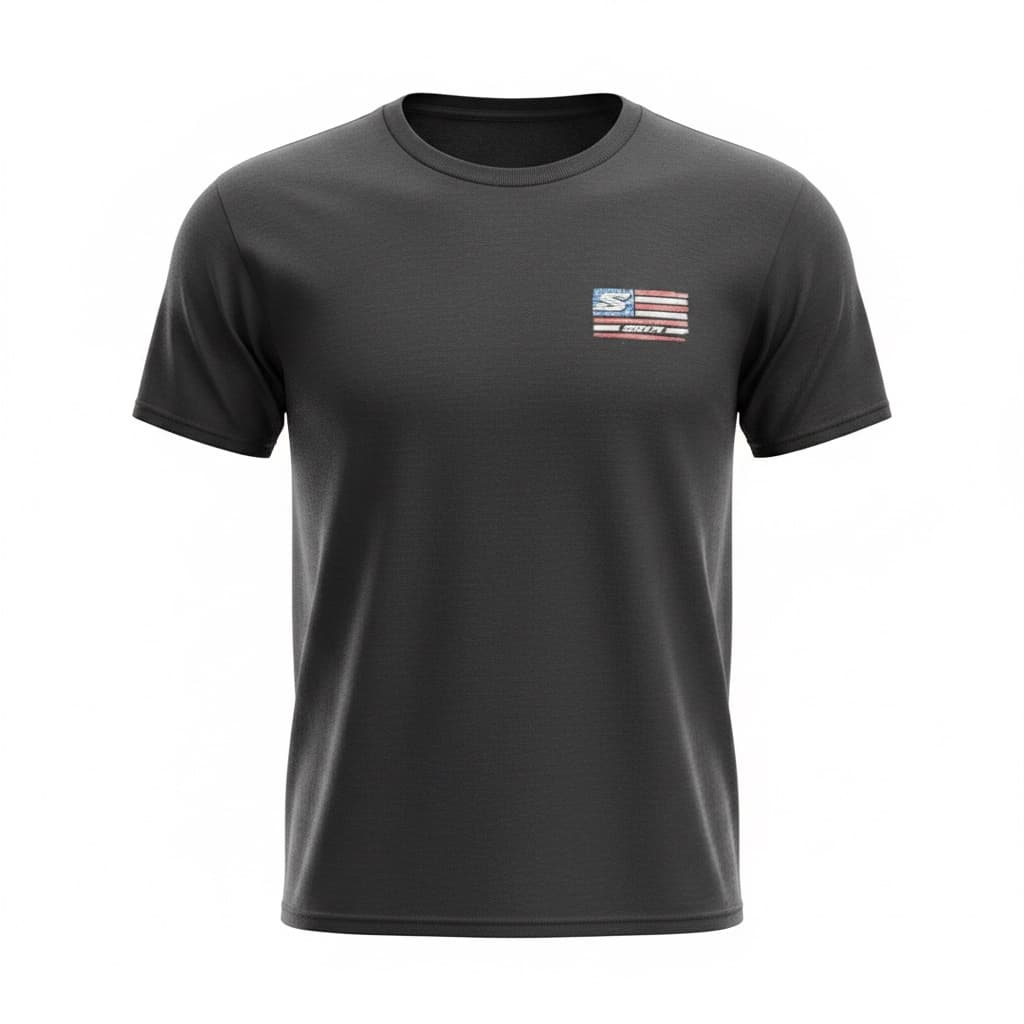 Red, White and SEVR Tee – Black - thumbnail 2