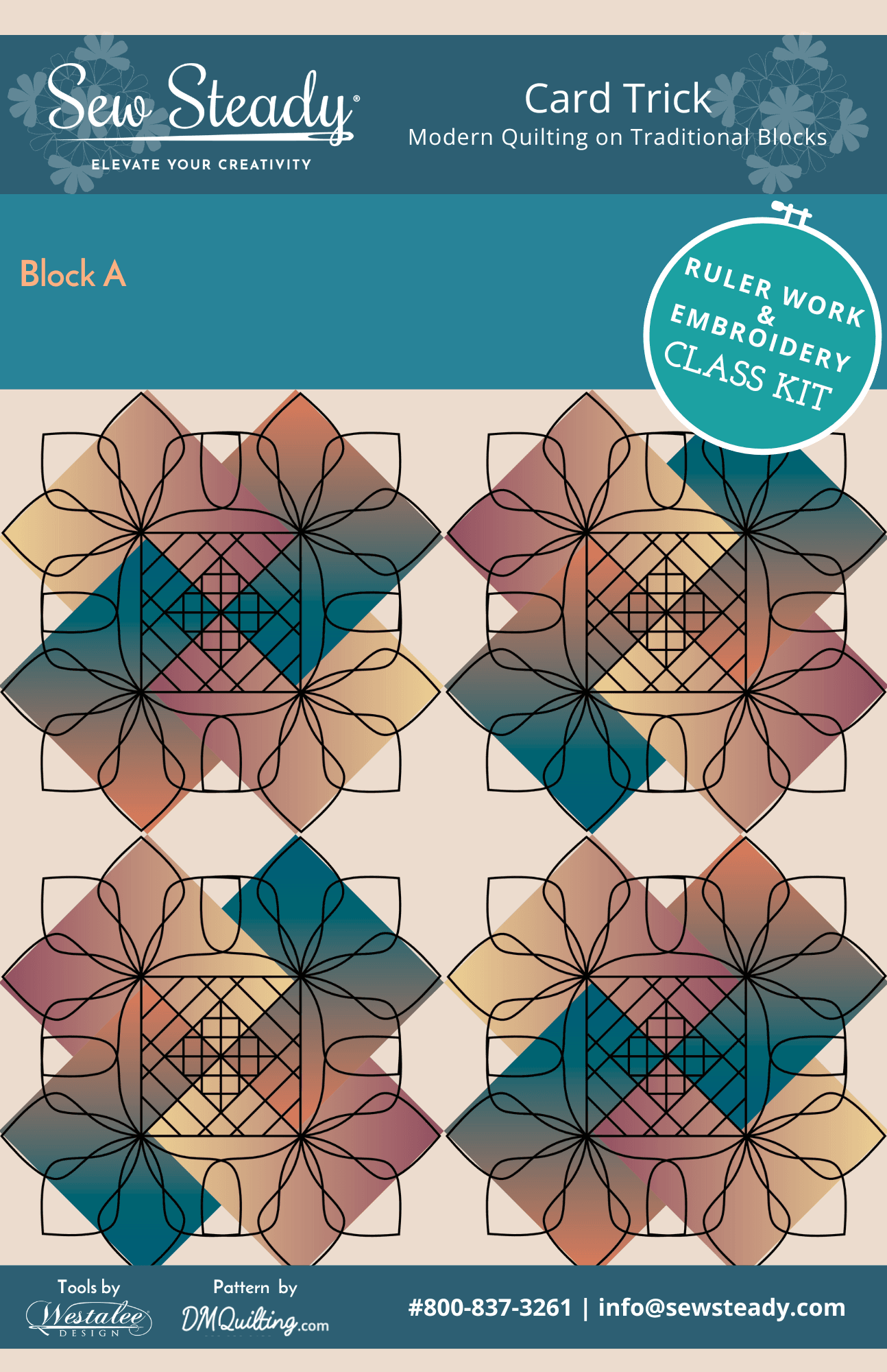 Card Trick Block A Quilt Kit
