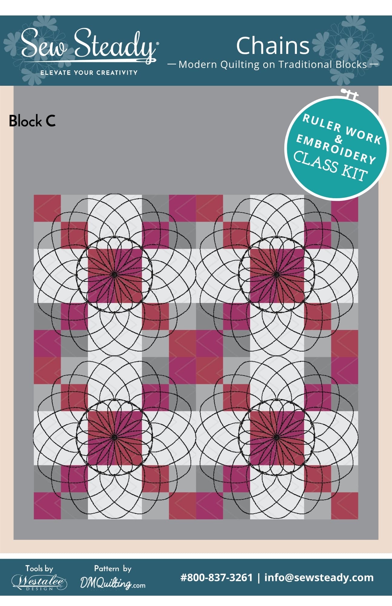 Chains Block C Quilt Kit