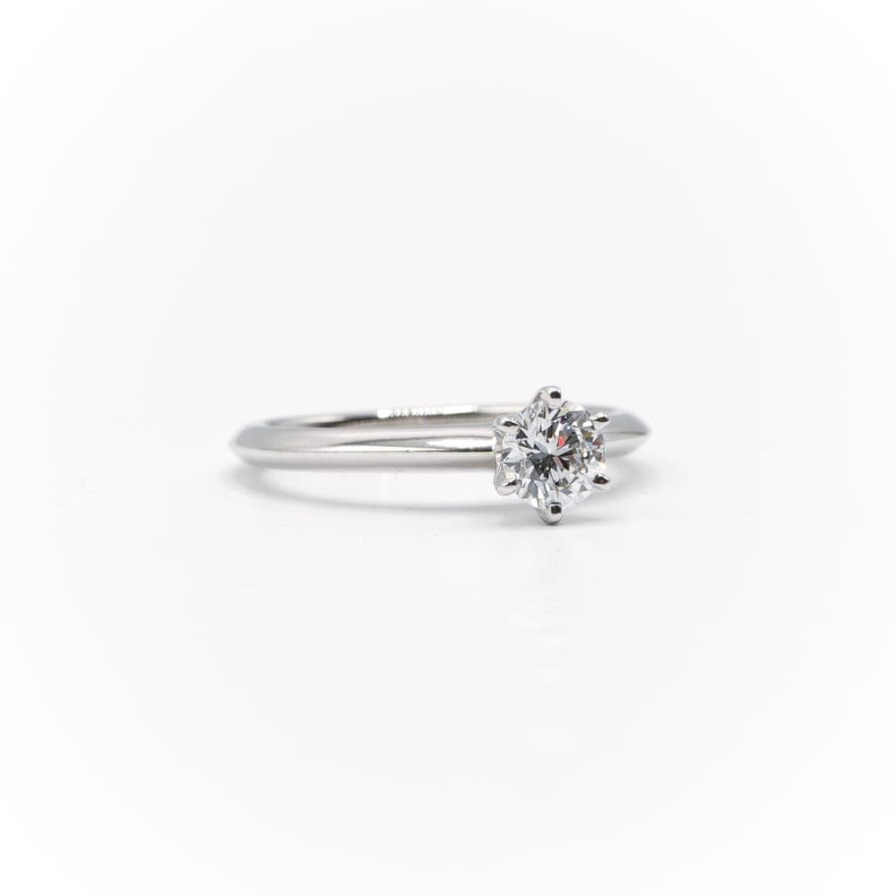 Tiffany &amp; Co. Platinum Solitaire Engagement Ring - thumbnail 2