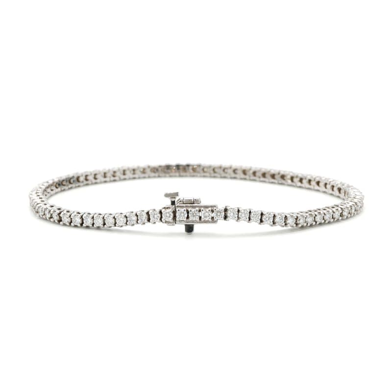 Natural Diamond Tennis Bracelet