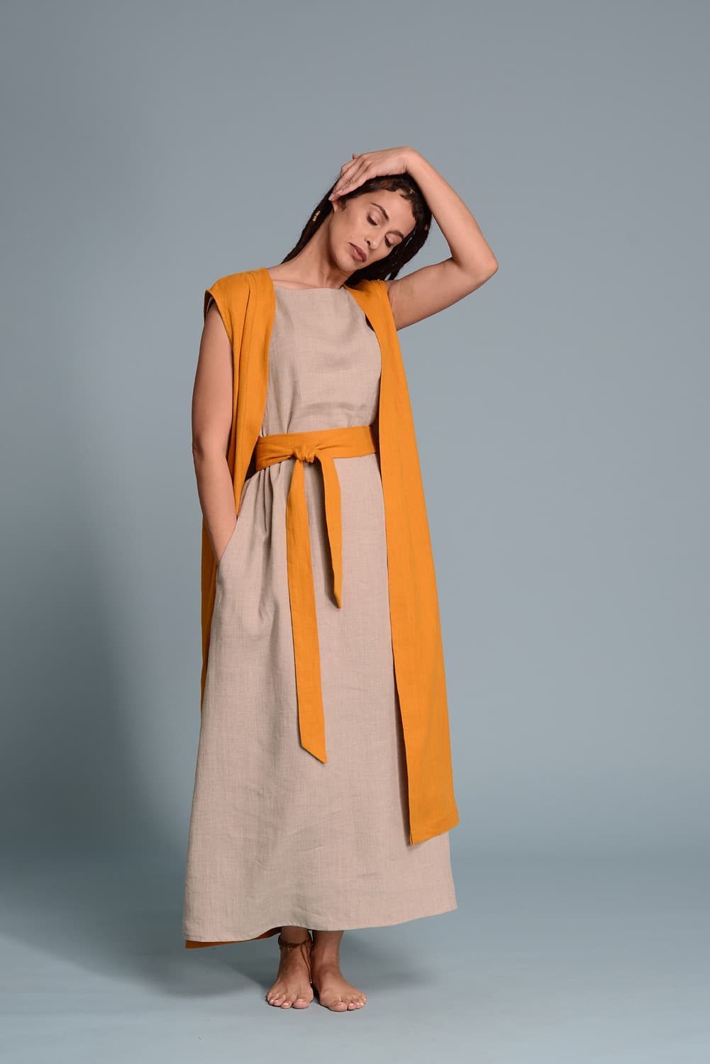 Linen Maxi Vest INNA