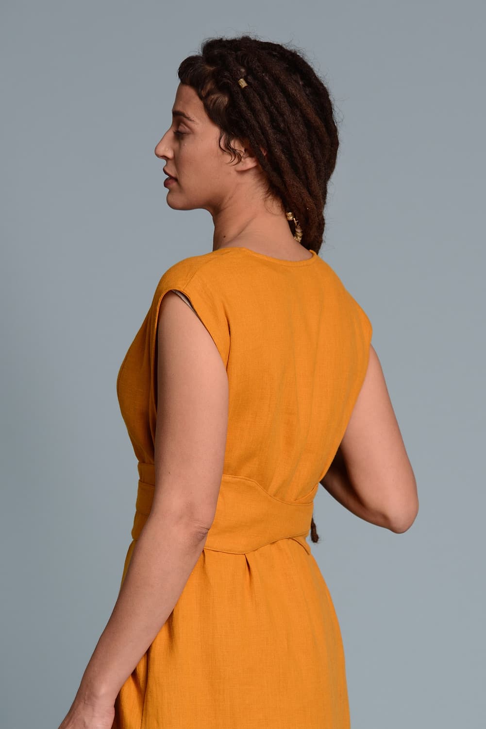 Linen Maxi Vest INNA - thumbnail 3