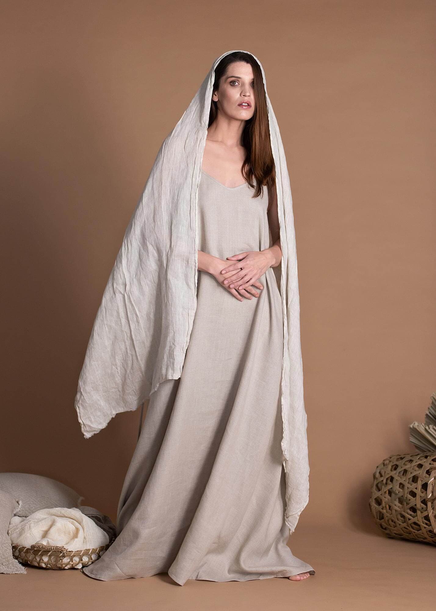 Sun Protection Linen Wrap