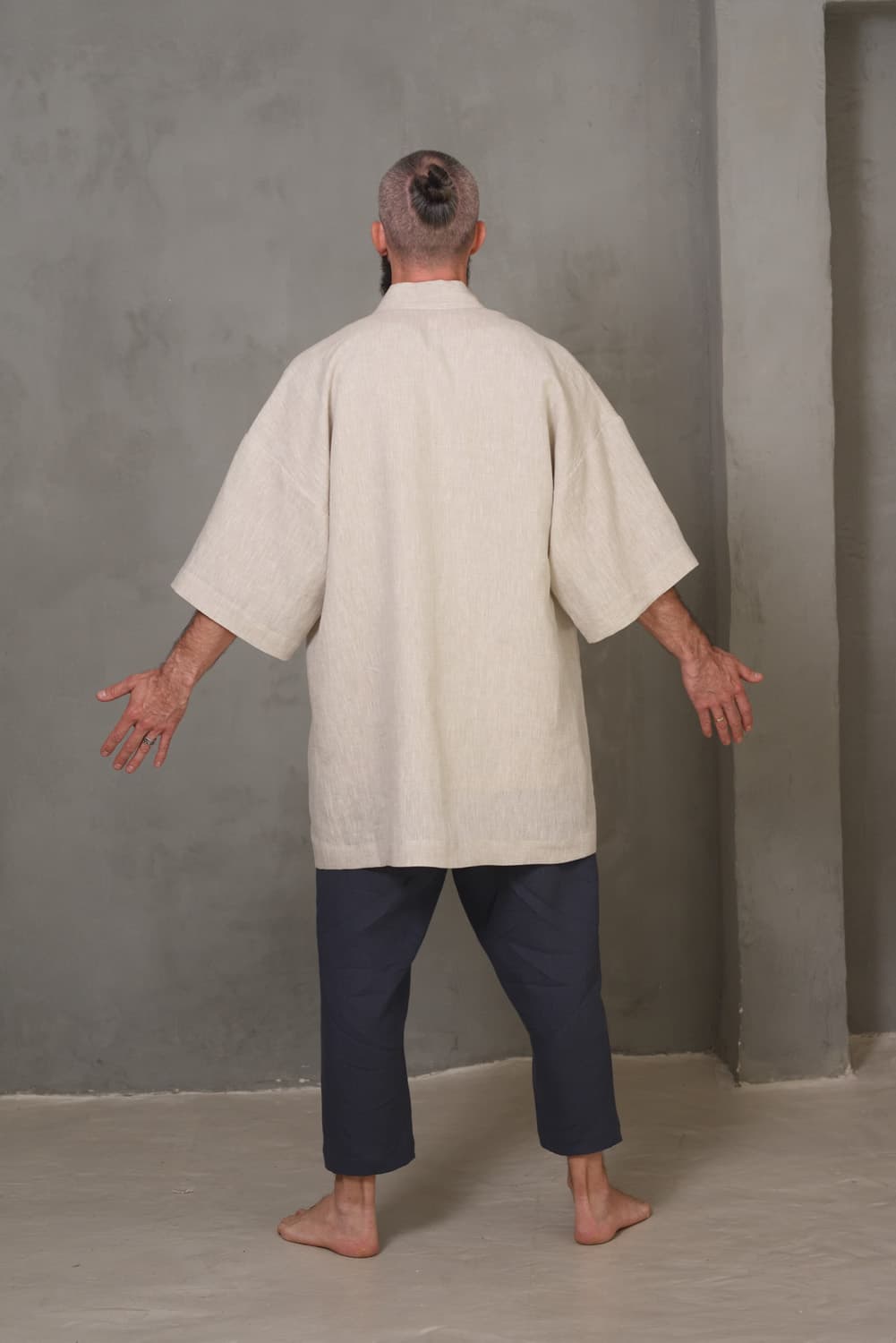 Linen Kimono Style Jacket NUEBA - thumbnail 5