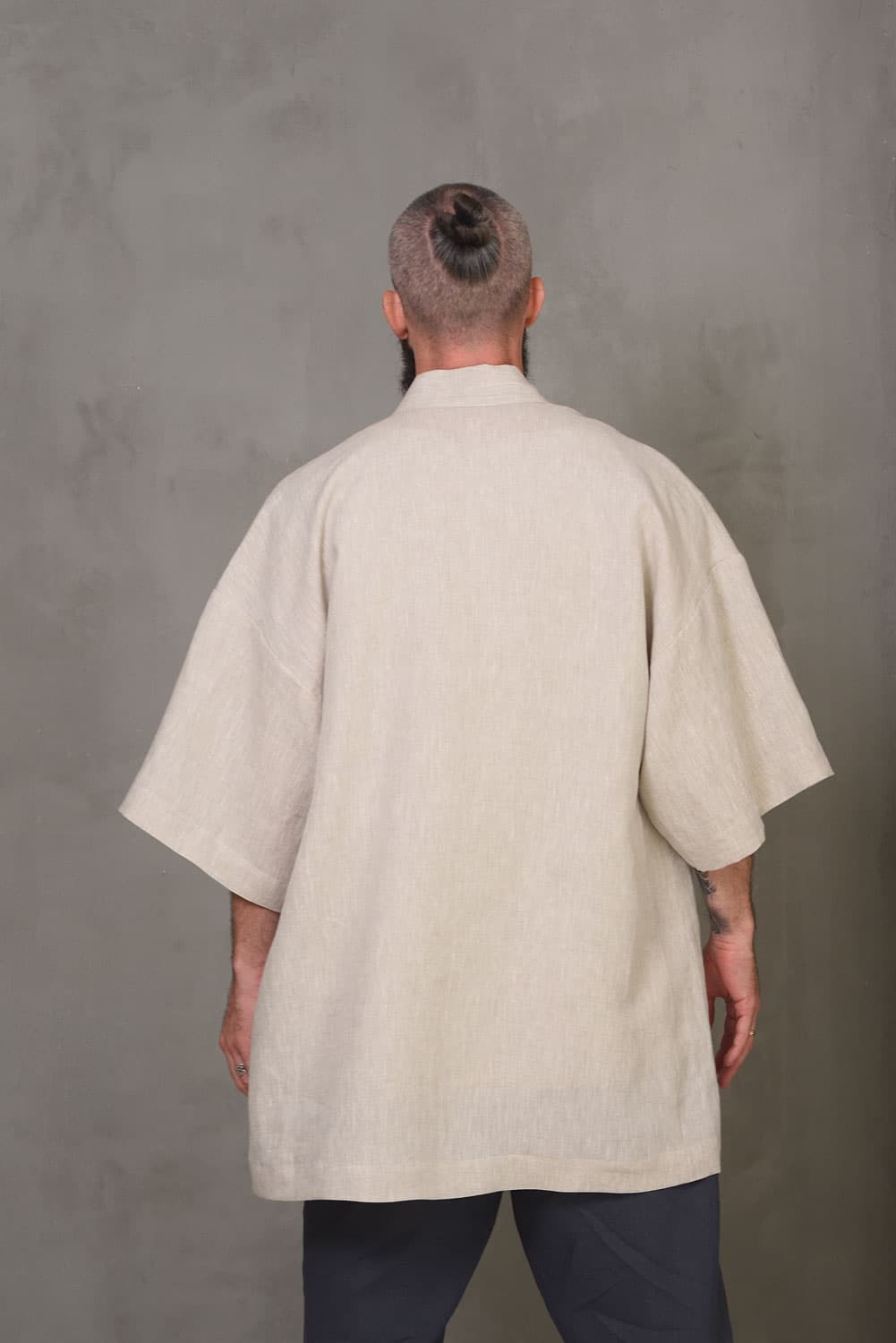 Linen Kimono Style Jacket NUEBA - thumbnail 2