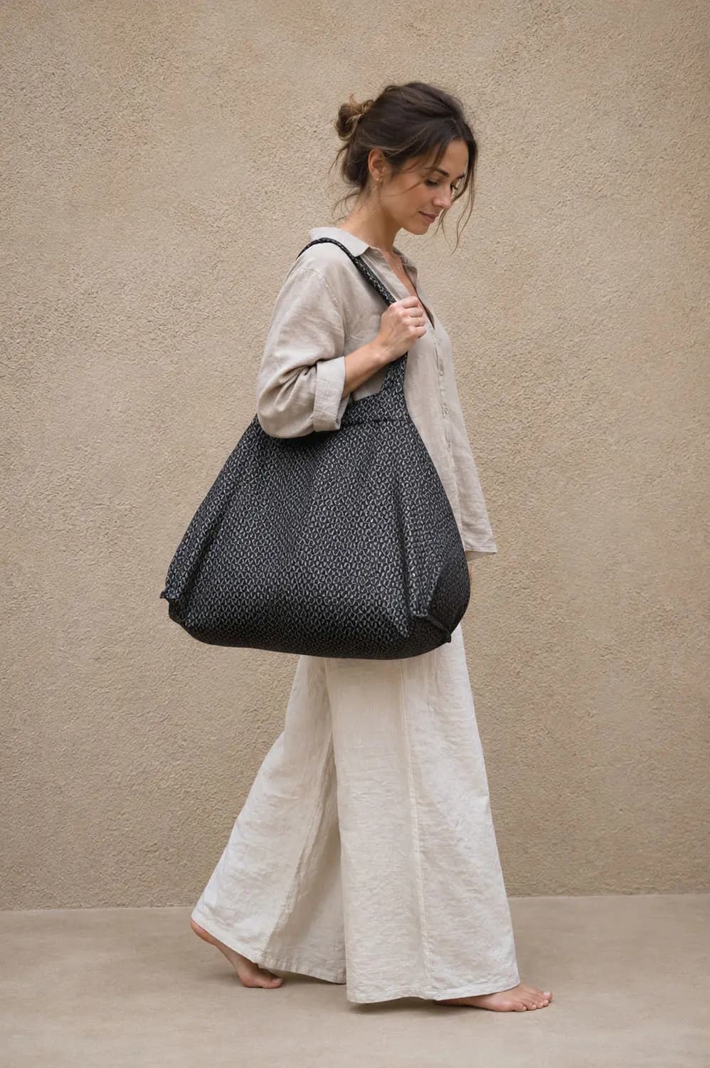 Large Linen Tote Bag - thumbnail 6