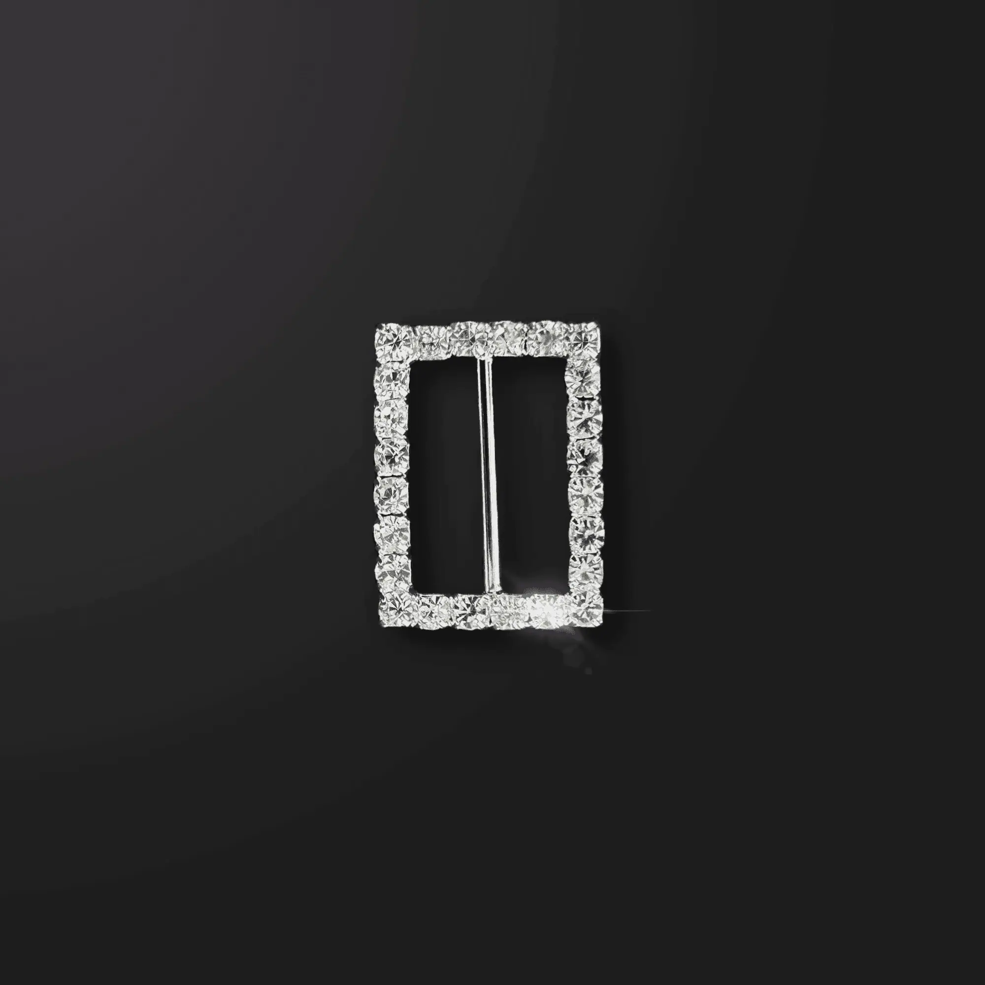 Mini Rhinestone Buckle Slider – 1″ (Set of 5)