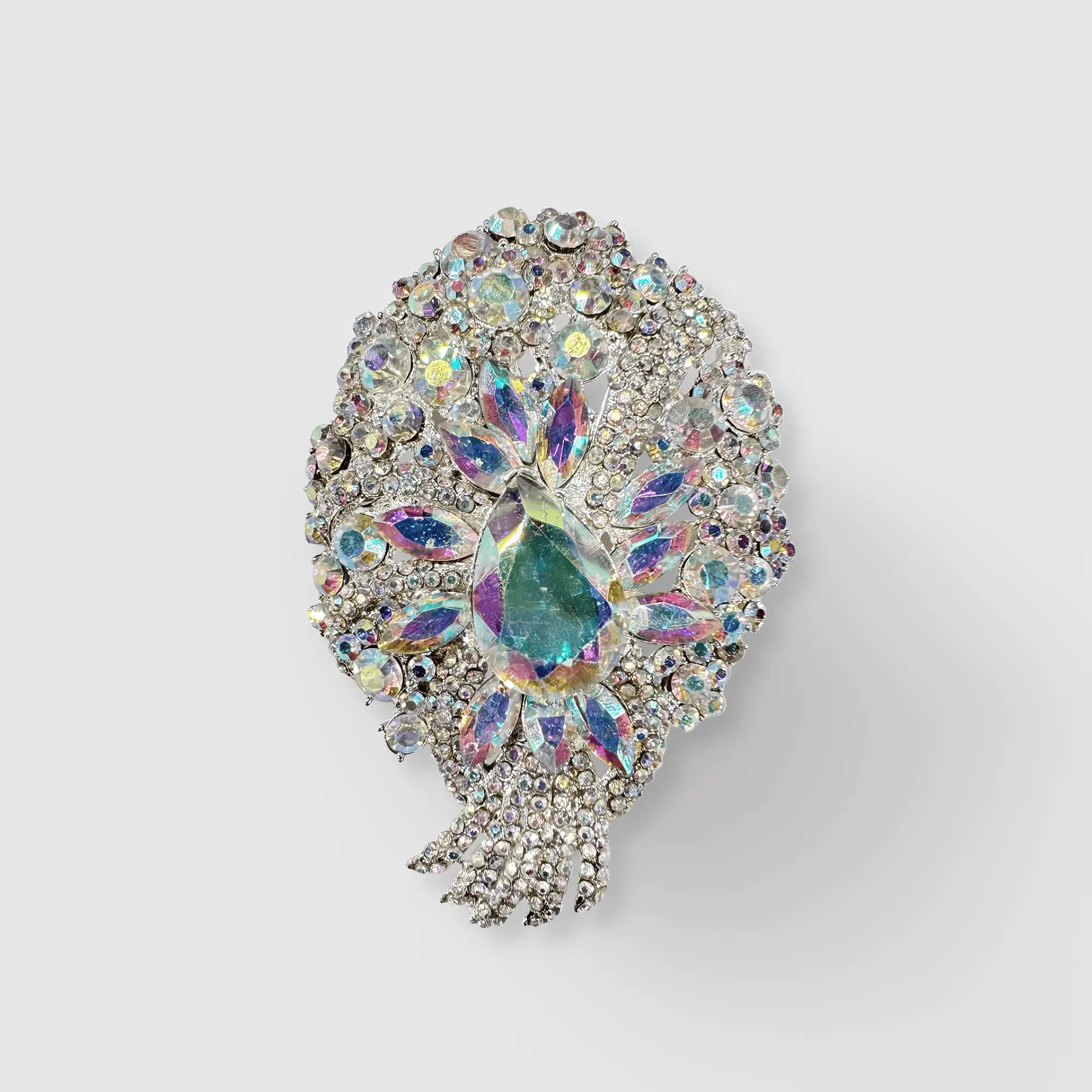 Statement Crystal Rhinestone Brooch