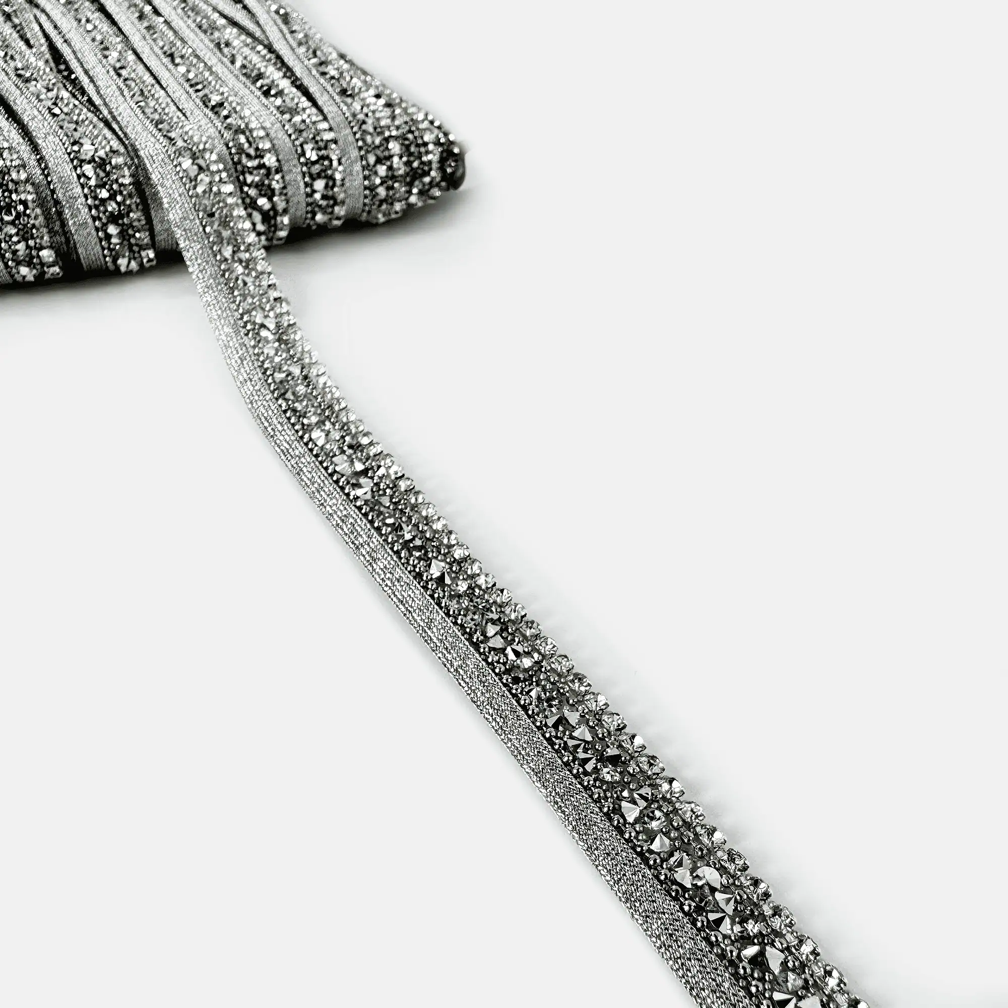 Sparkling Glitter Iron-on Rhinestone Trim