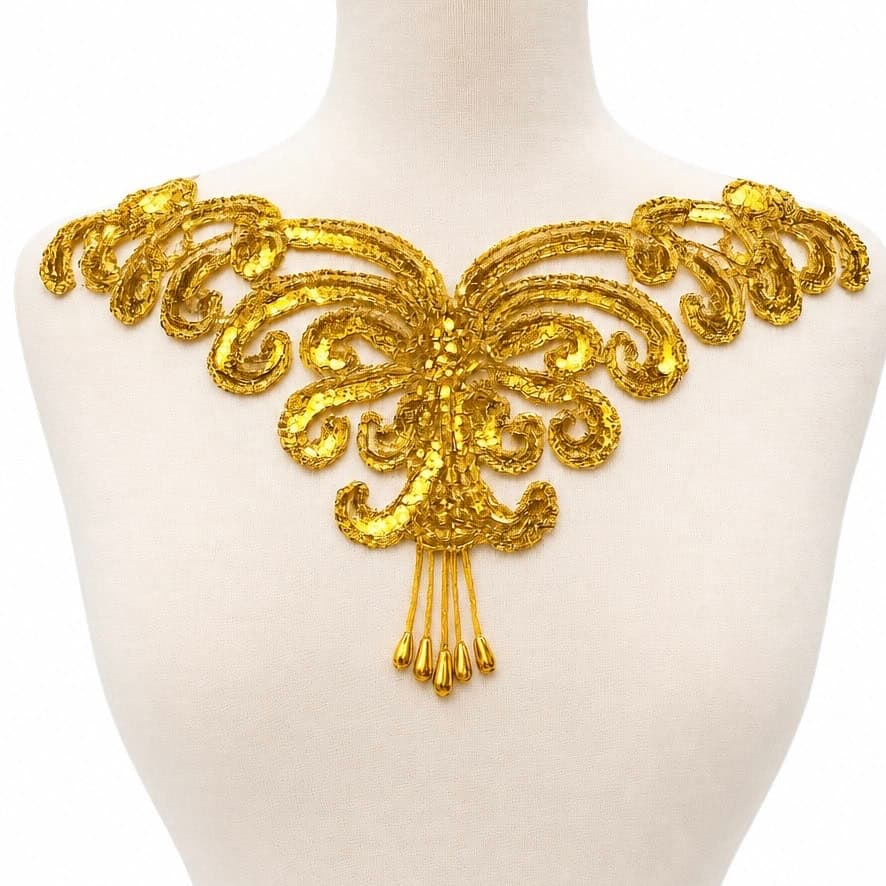 Gold Sequin Bead Center 3