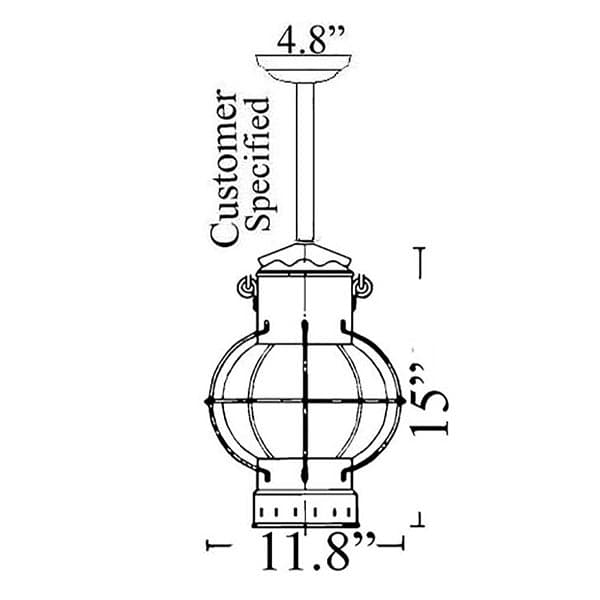 Large Globe Pole Light - thumbnail 2