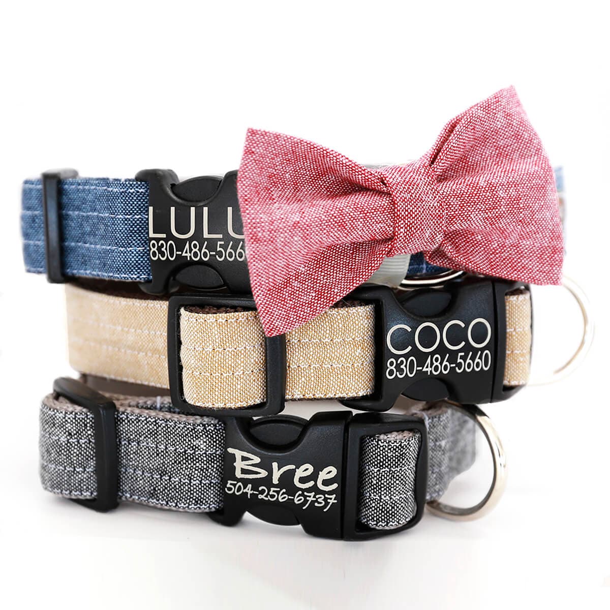 Linen Martingale Dog Collar - thumbnail 5