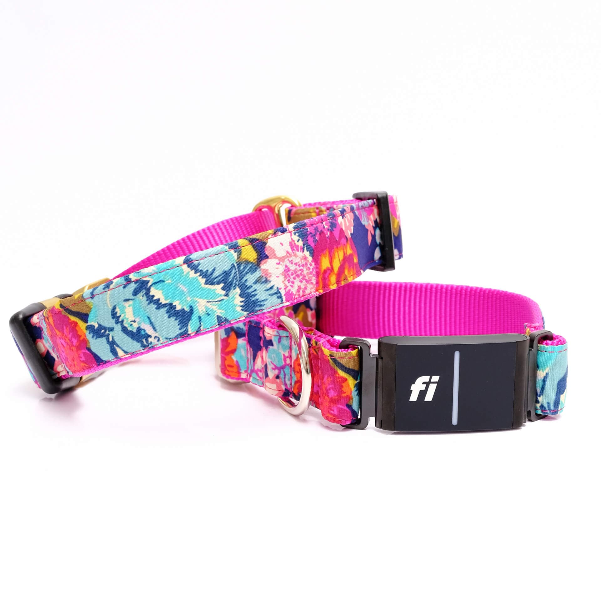 ‘Ella’ Floral Fi Compatible Dog Collar | Cotton