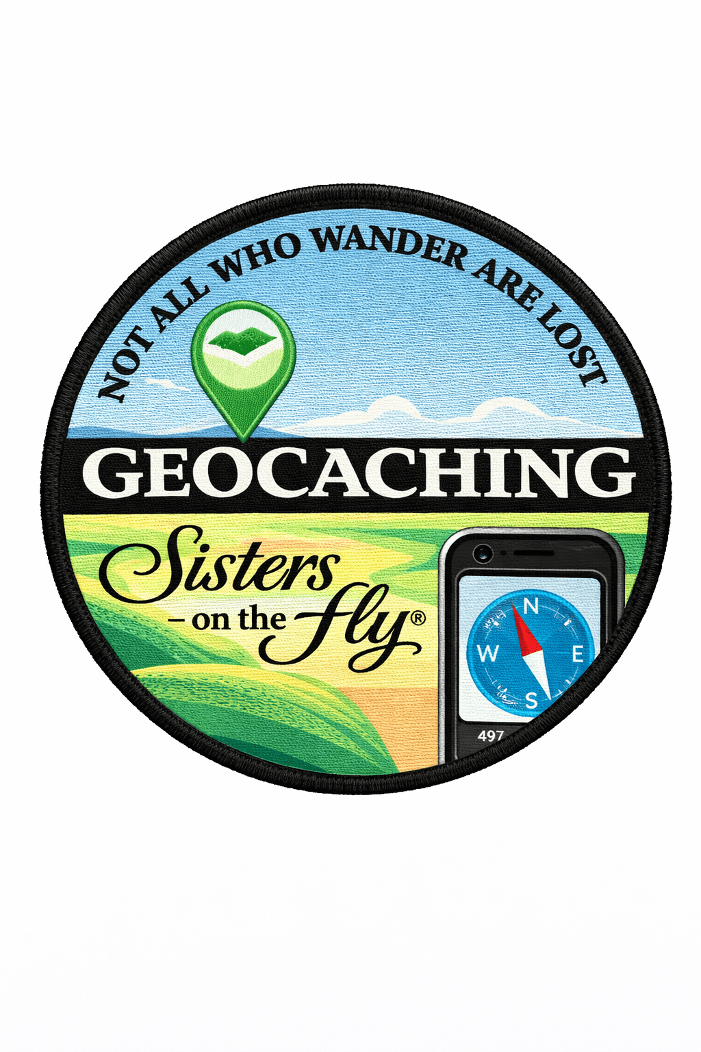 Sisters on the Fly Geocaching Decal