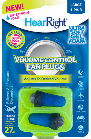 HearRight Volume Control Ear Plugs