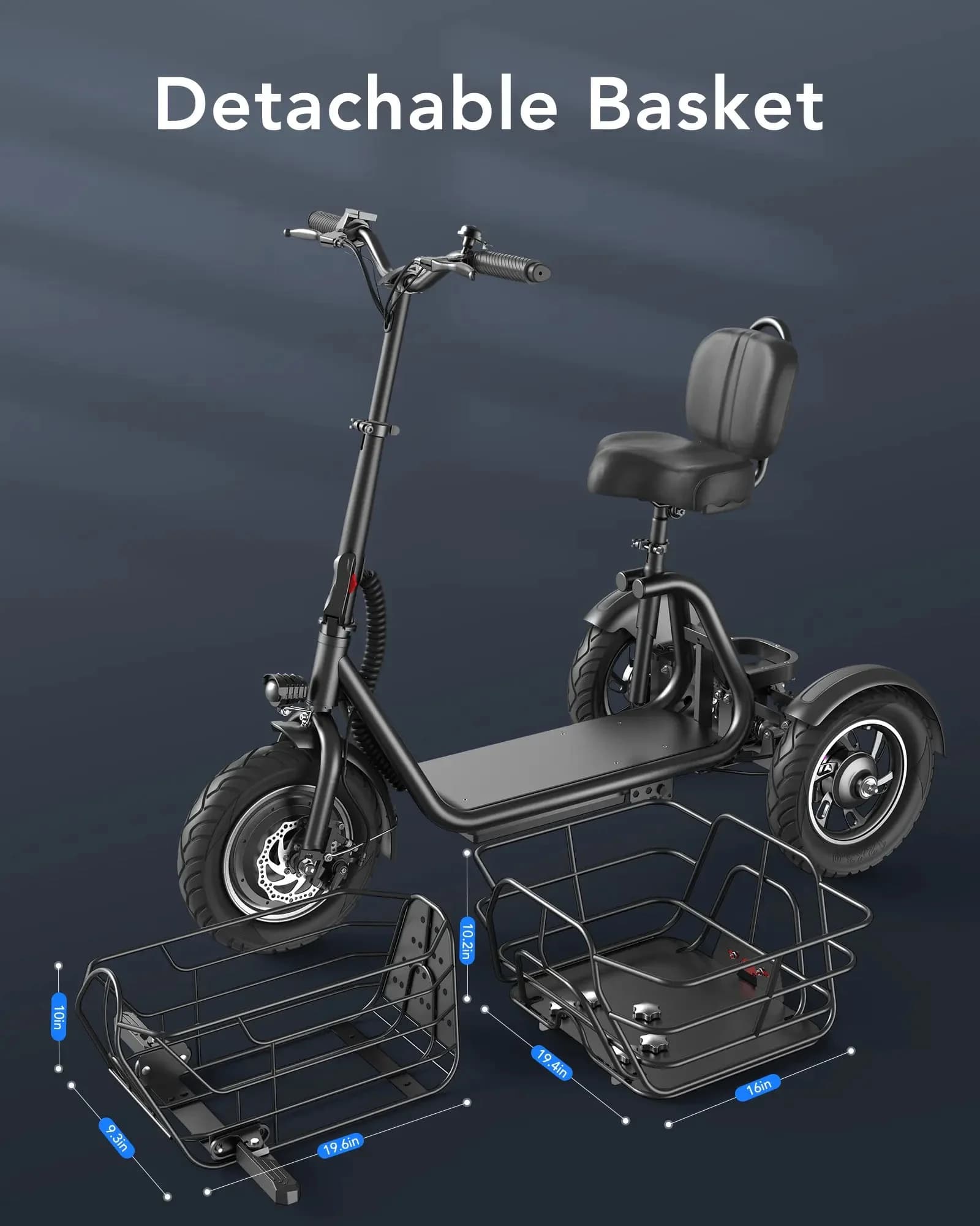 Gyroor C5 Electric Trike - thumbnail 7