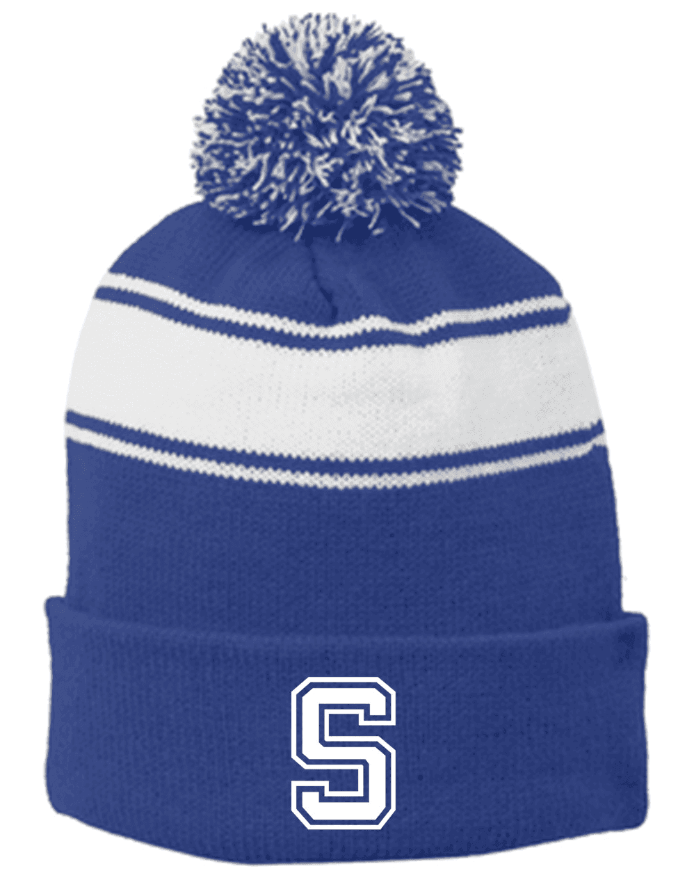 SYHA Pompom Hat Royal S Logo