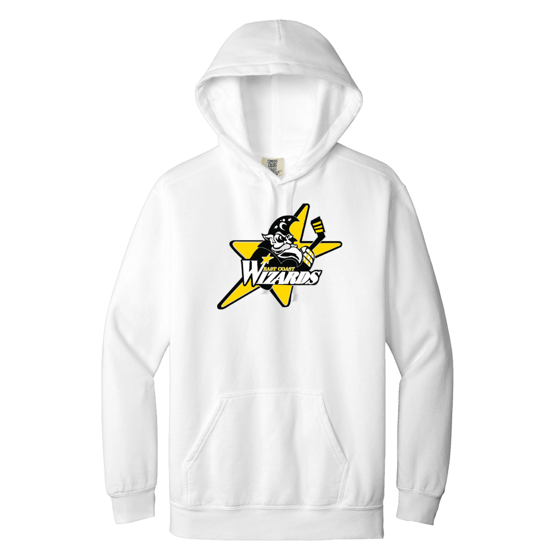 East Coast Wizards Comfort Colors White Hoodie