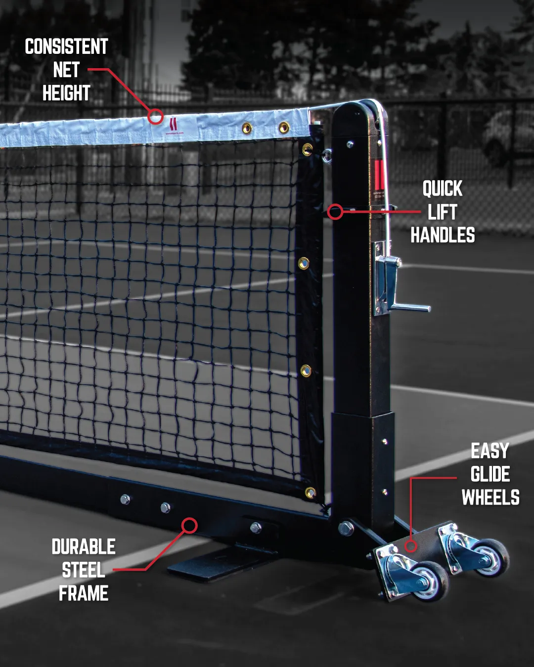 Portable Pickleball Net System | Competition Grade - thumbnail 9