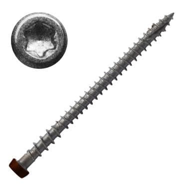 Composite Deck Screws Winchester Gray, C-Deck Coated