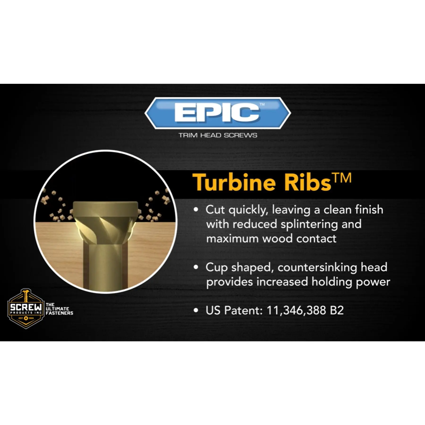 Trim Head Screws, EPIC Exterior - thumbnail 3
