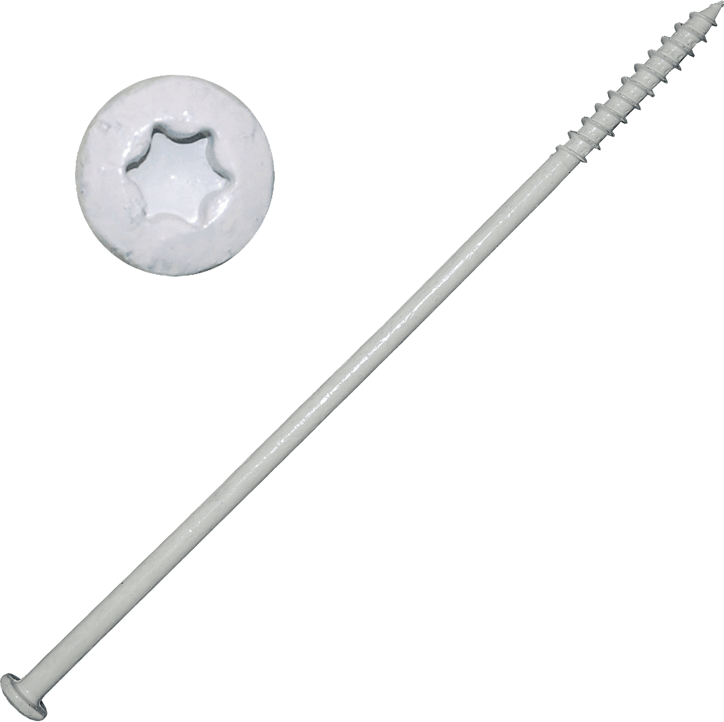 Gutter Screws White, Coated