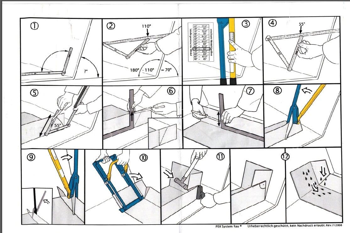 RAU 115 Large Crimping Tool for Metal Roof Pitch Transitions - thumbnail 4