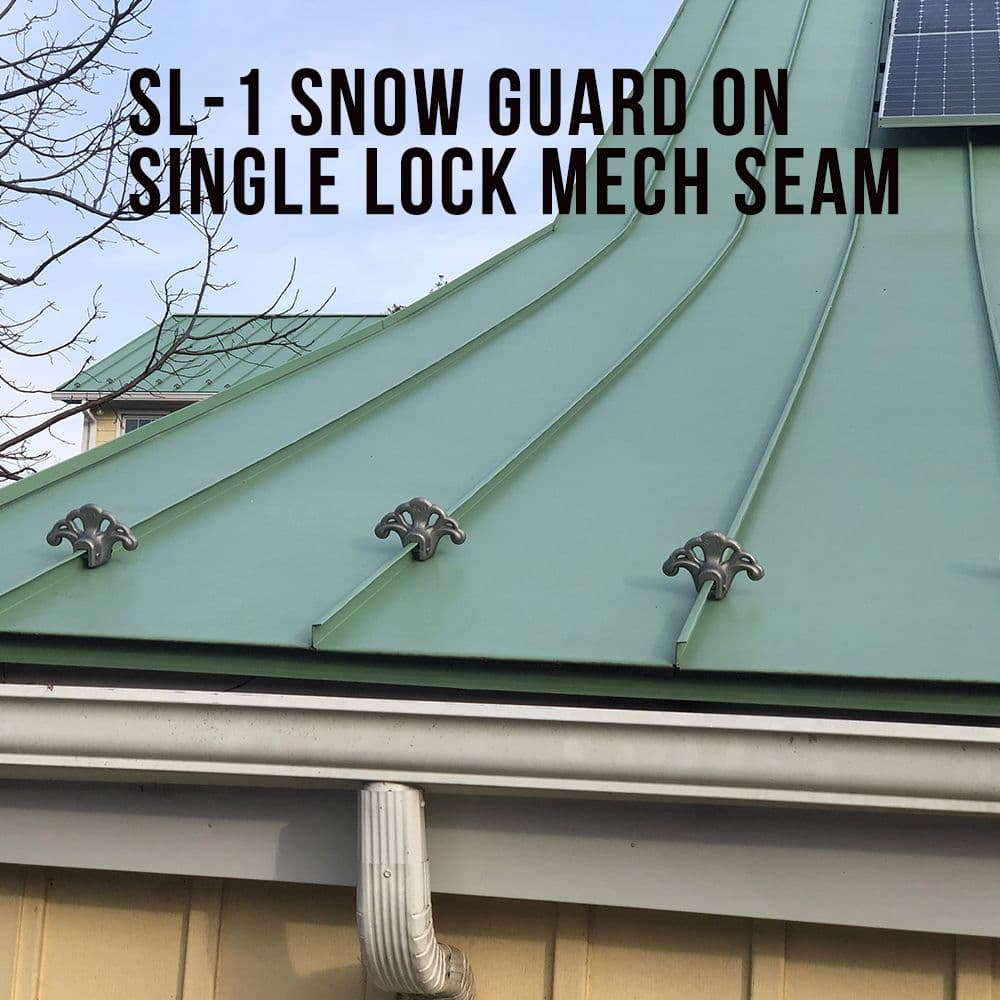 SL-1 Standing Seam Snow Guard for Snap Lock Metal Roofs - thumbnail 5