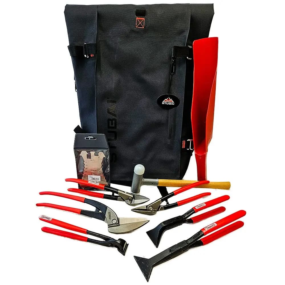 Stubai Sheet Metal Tool Set with Heavy-Duty Backpack