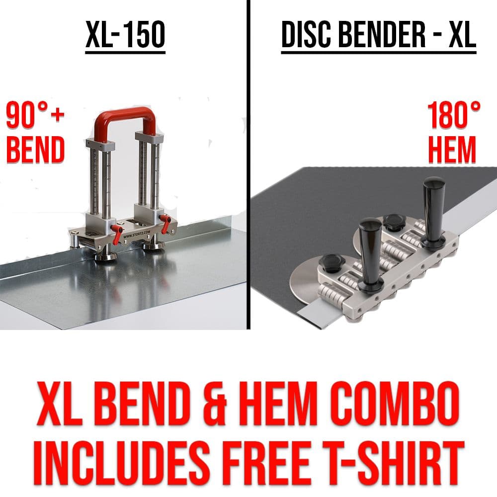 Stortz XL Bend & Hem Combo | Sheet Metal Bender & Hemming Tool Set