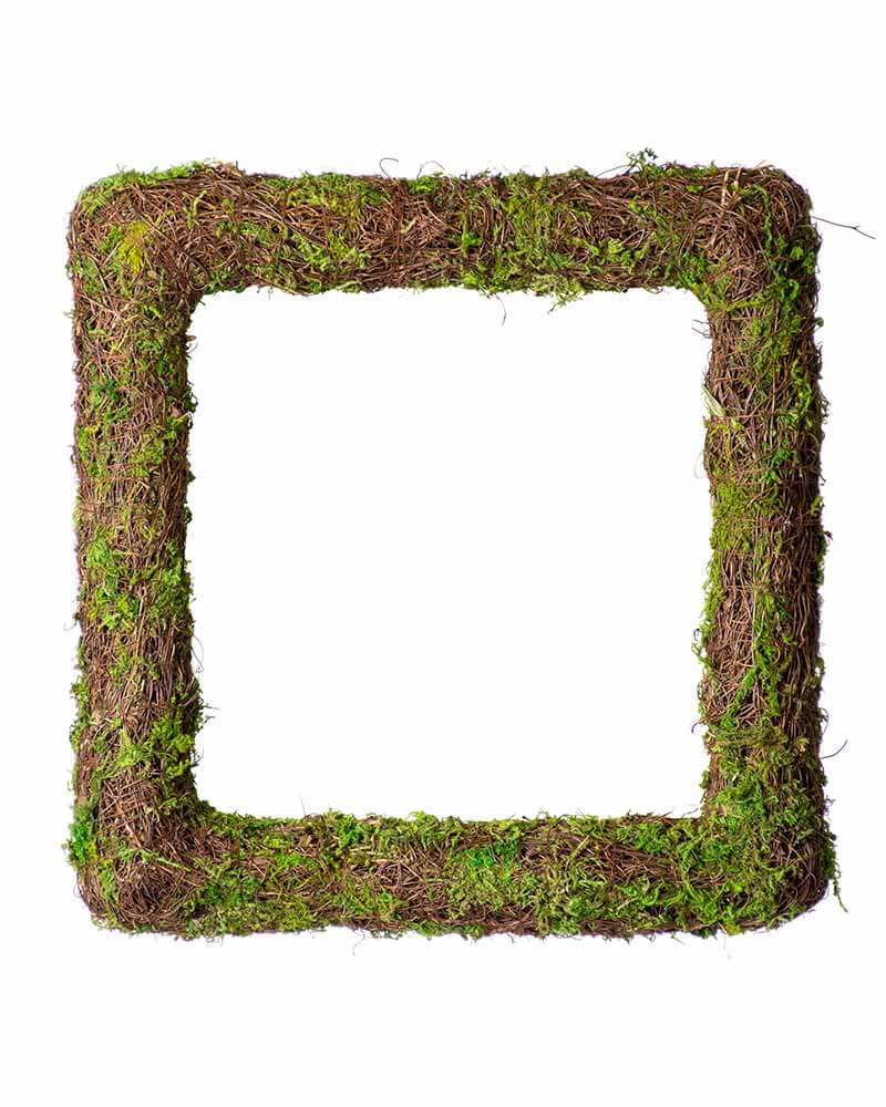 Woodland Wicker Wreath, Square 18″