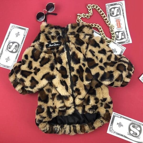 Leopard Trend Luxury Dog Winter Coat - thumbnail 4