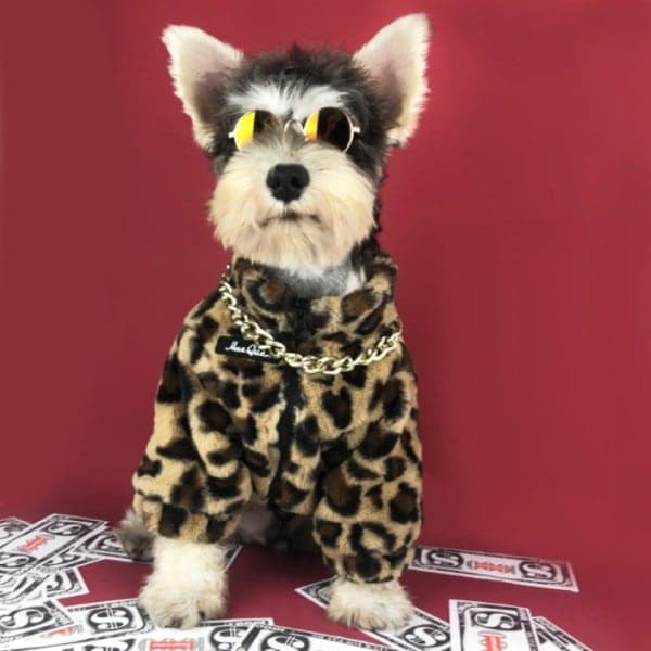 Leopard Trend Luxury Dog Winter Coat - thumbnail 2